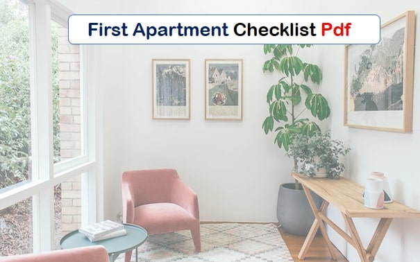 first apartment checklist pdf