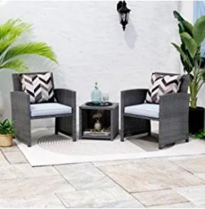 OC Orange-Casual 3 Piece Patio Furniture Set